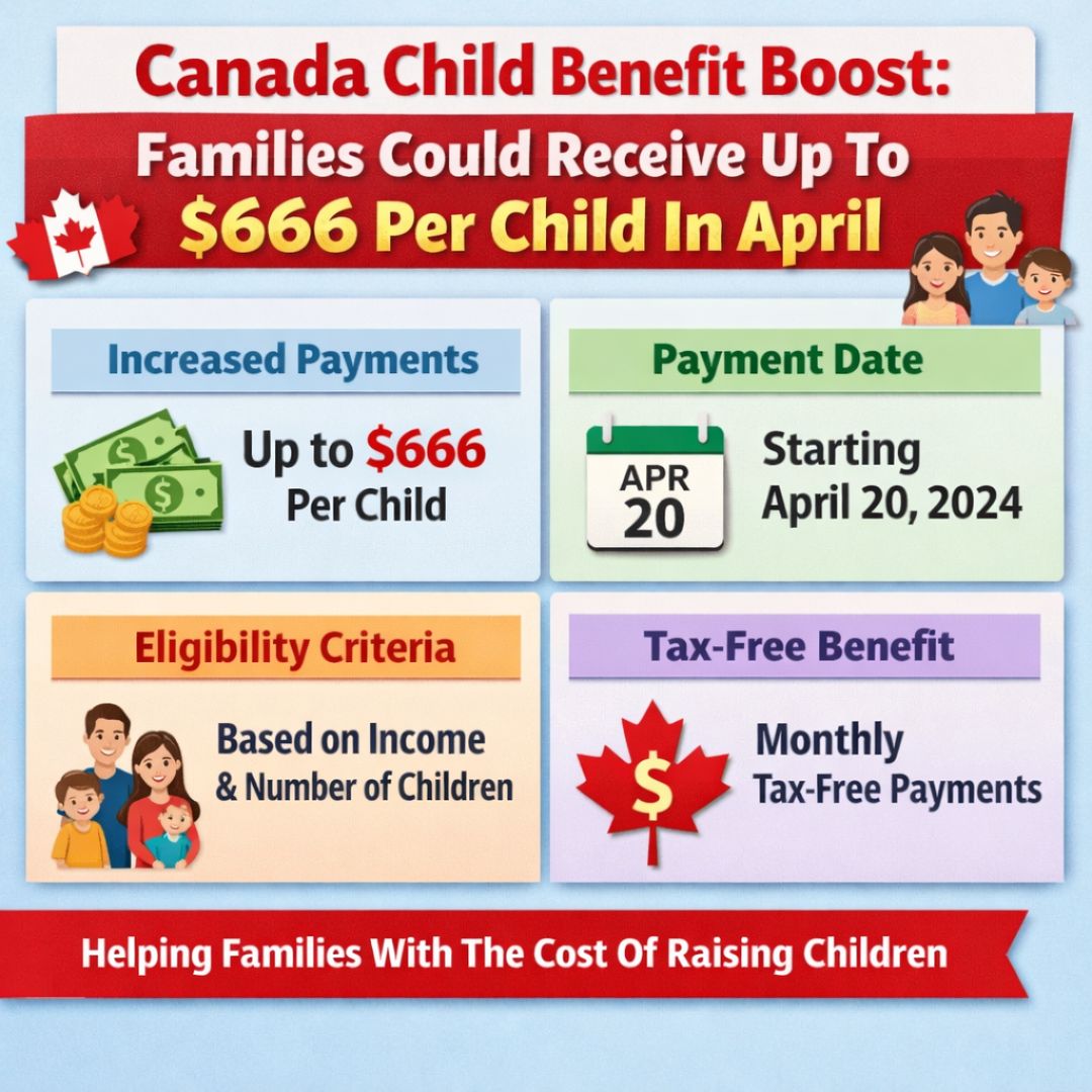 $666 per child in April