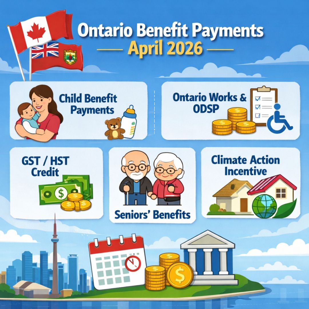 Ontario Benefit Payments April 2026
